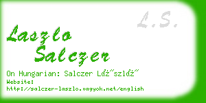 laszlo salczer business card